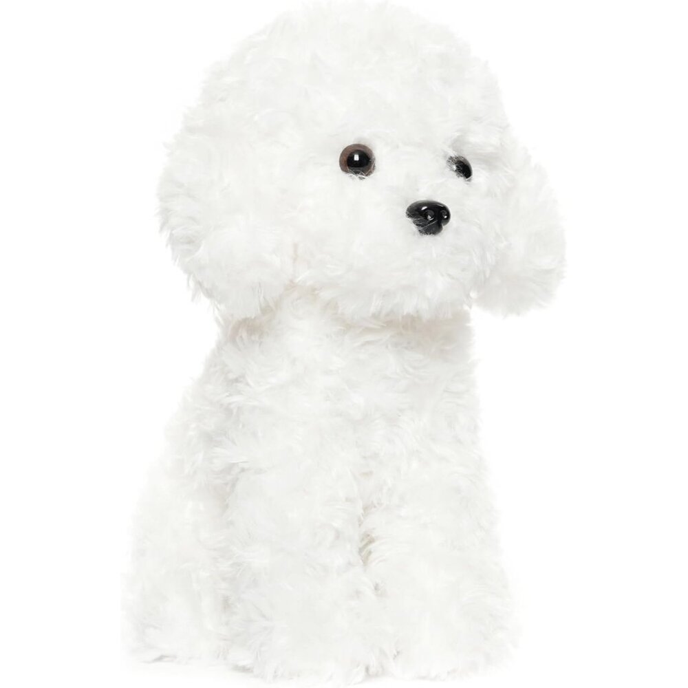 Bichon Frise Maltese Maltipoo White Labradoodle Plush Toy 12.6" Inches White - Picture 2 of 9